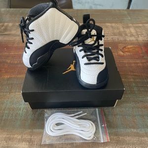 Kids Black and white Jordans